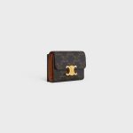 COMPACT WALLET WITH COIN TRIOMPHE IN TRIOMPHE CANVAS TAN - Image 2